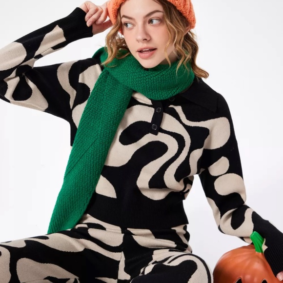 Psychedelic knit pants - Picture 2 of 2